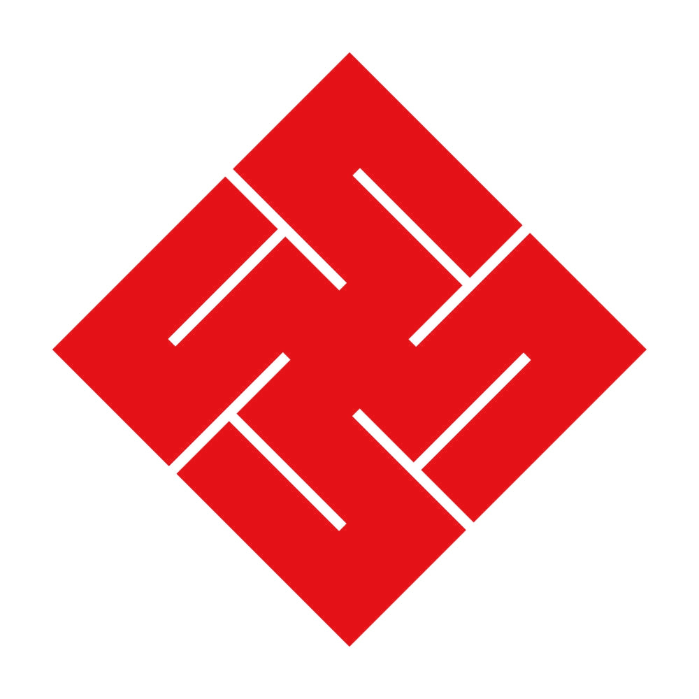 隅立て右万字崩し紋 8