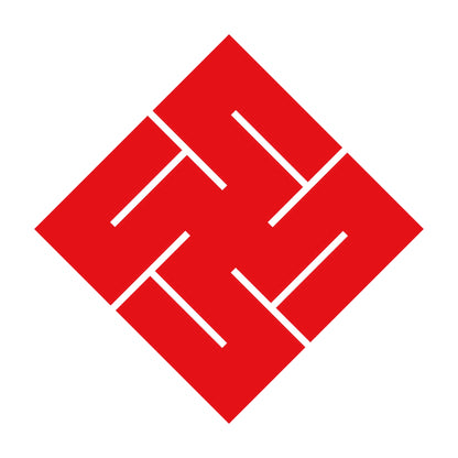 隅立て右万字崩し紋 8