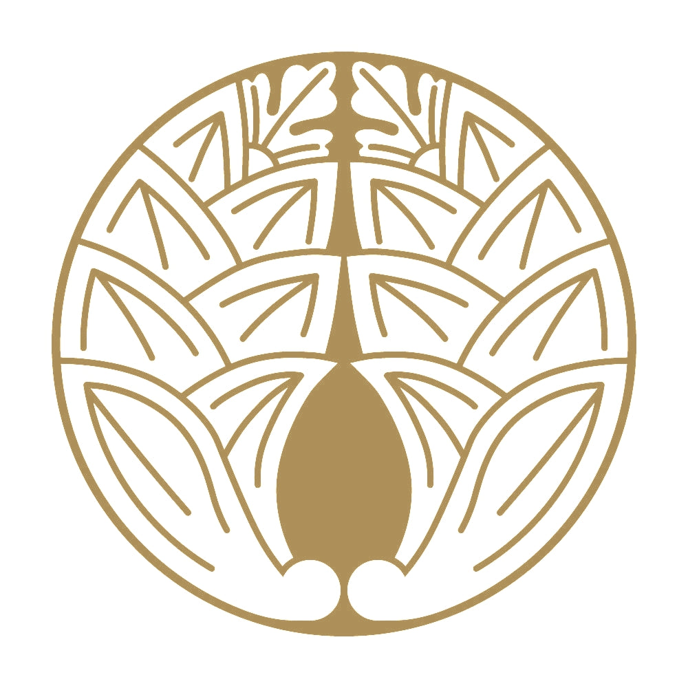 石持ち地抜き抱き茗荷紋 9