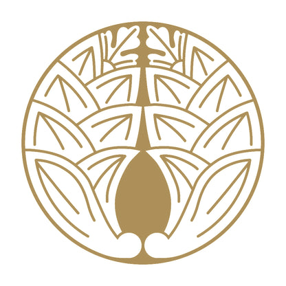 石持ち地抜き抱き茗荷紋 9