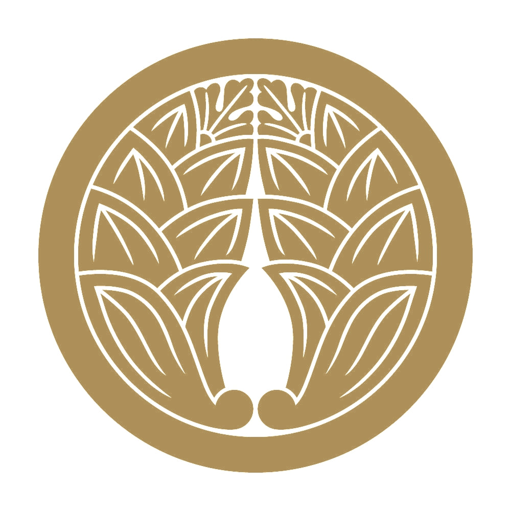 丸に抱き茗荷紋 9