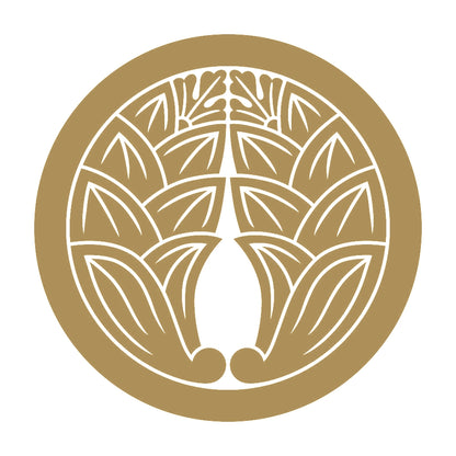 丸に抱き茗荷紋 9