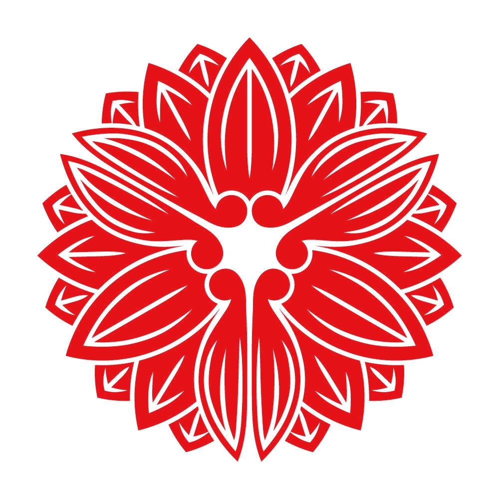 三つ茗荷崩し紋 8