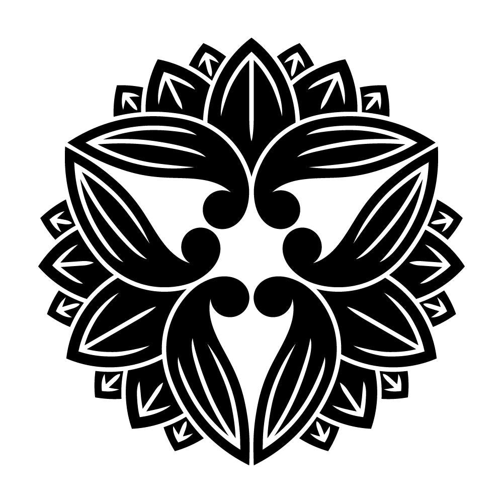 変わり三つ向かい茗荷崩し紋