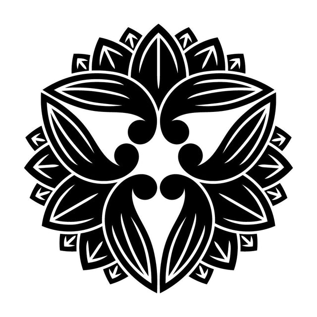 変わり三つ向かい茗荷崩し紋