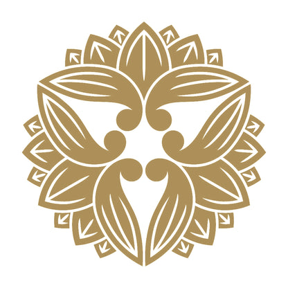 変わり三つ向かい茗荷崩し紋 9