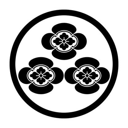細輪三つ盛り木瓜紋