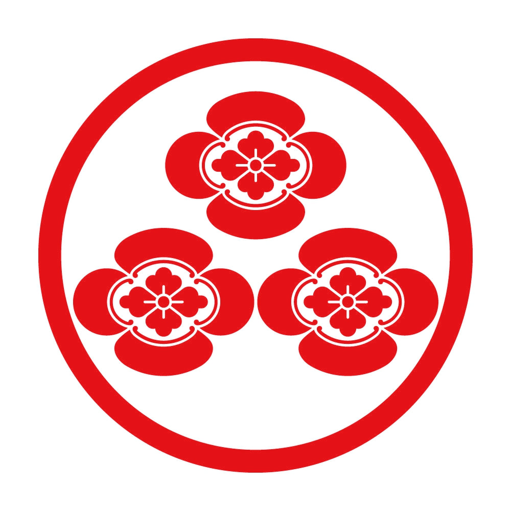 細輪三つ盛り木瓜紋 8