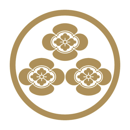 細輪三つ盛り木瓜紋 9
