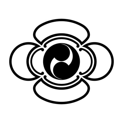 陰木瓜に二つ巴紋