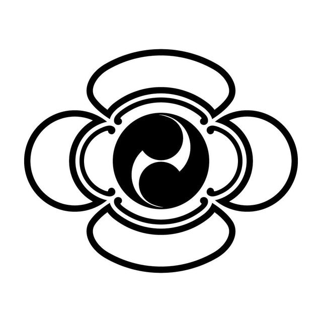 陰木瓜に二つ巴紋