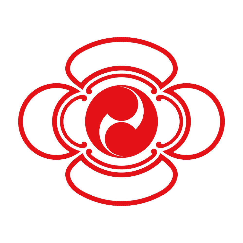 陰木瓜に二つ巴紋 8