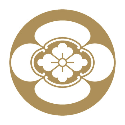 石持ち地抜き木瓜紋 9