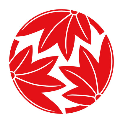 三つ割り楓紋 8