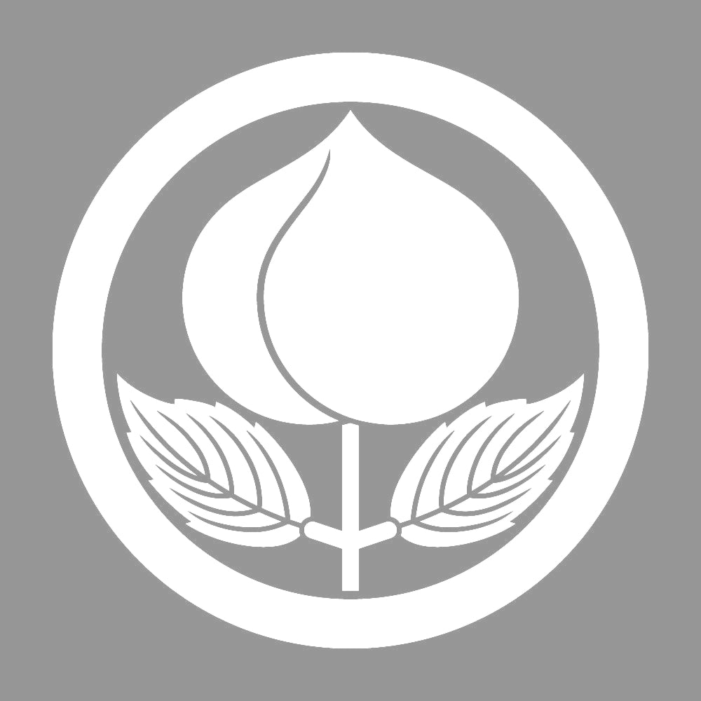 丸に葉敷桃紋 7