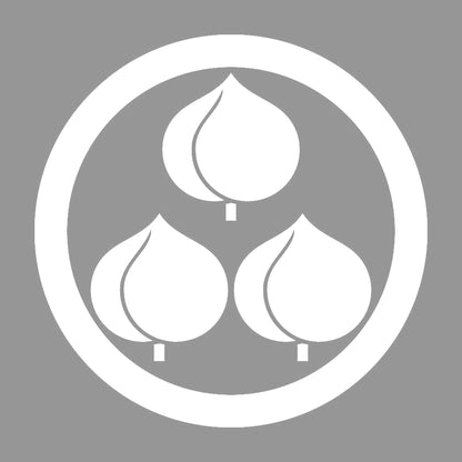 丸に三つ盛り桃紋 7