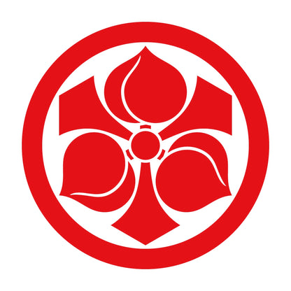丸に剣三つ桃紋 8