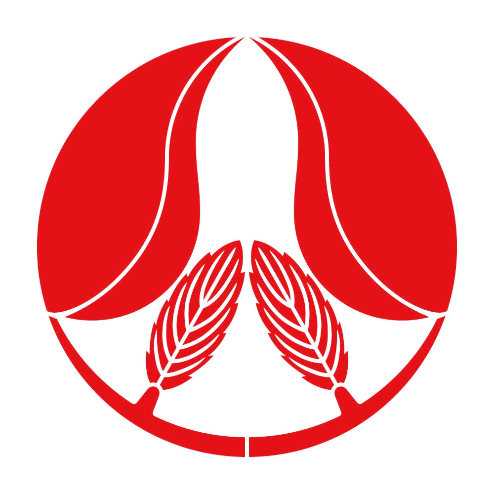 割り桃紋 8