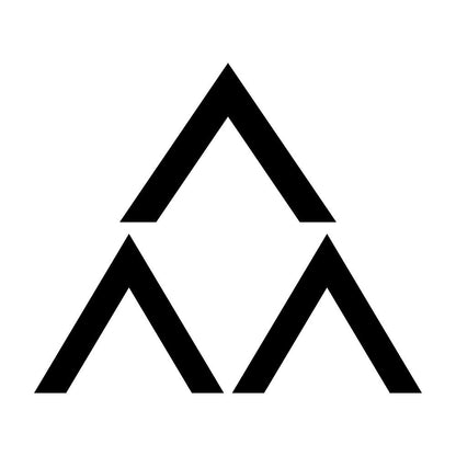 三つ盛り山形紋