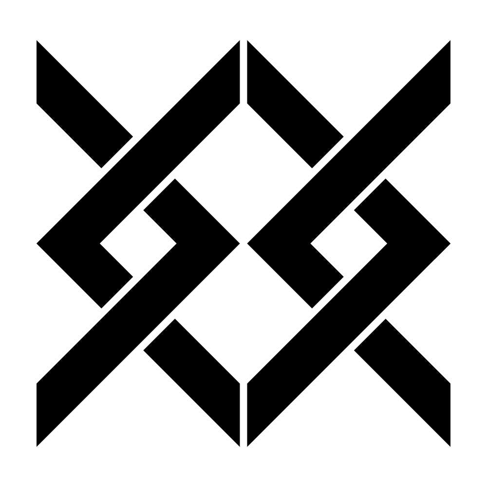 四つ組み合い山形紋