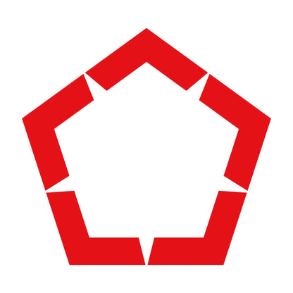 五角山形紋 8