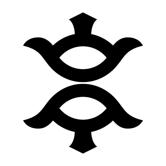 尻合わせ二つ山の字紋