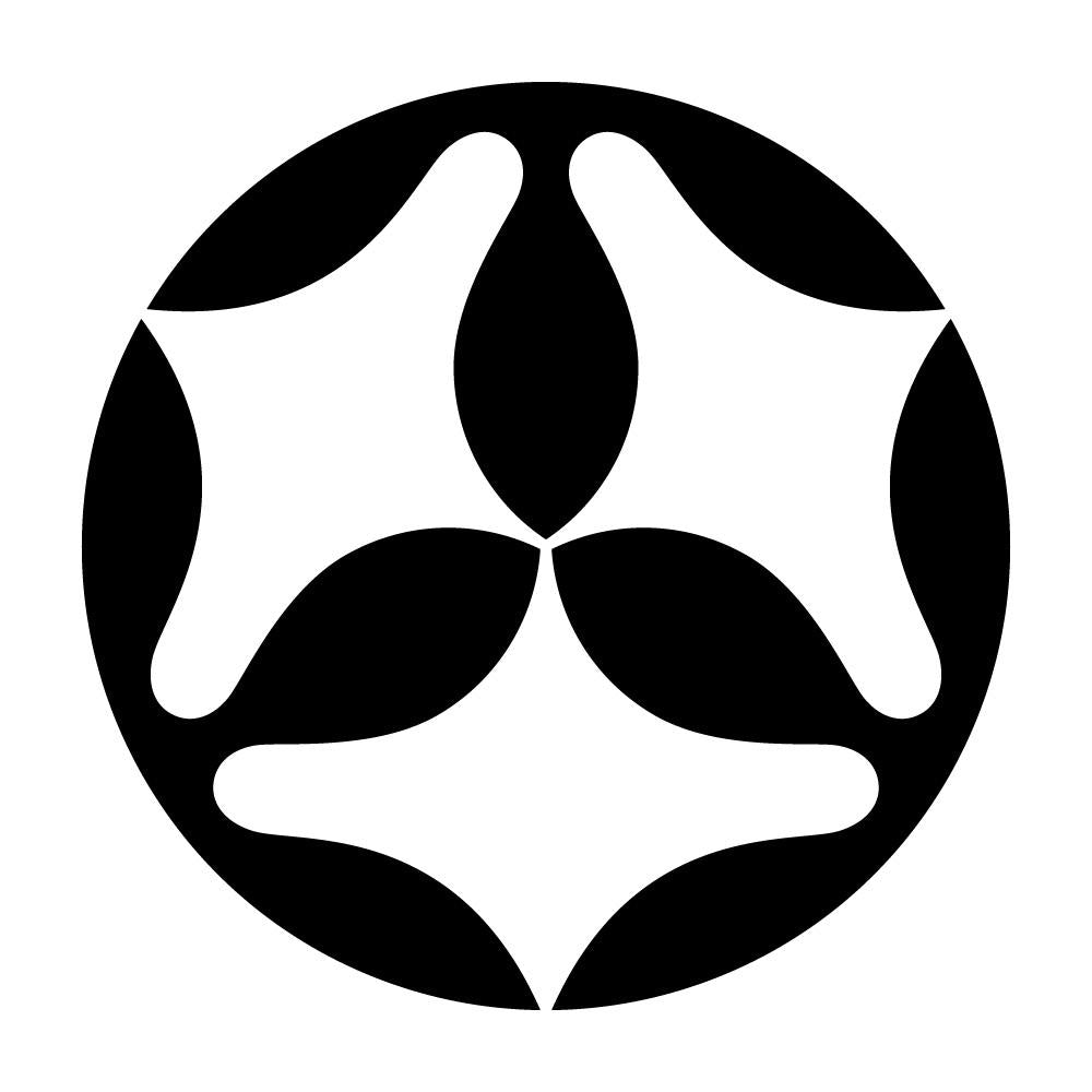 頭合わせ光琳三つ山の字紋