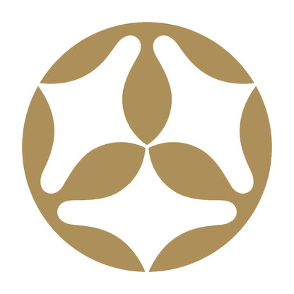 頭合わせ光琳三つ山の字紋 9