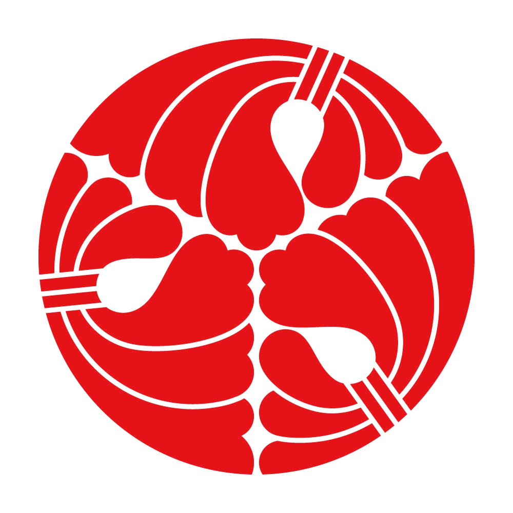 三つ割り結綿紋 8