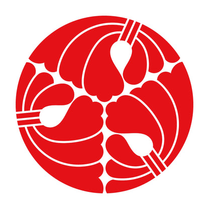 三つ割り結綿紋 8