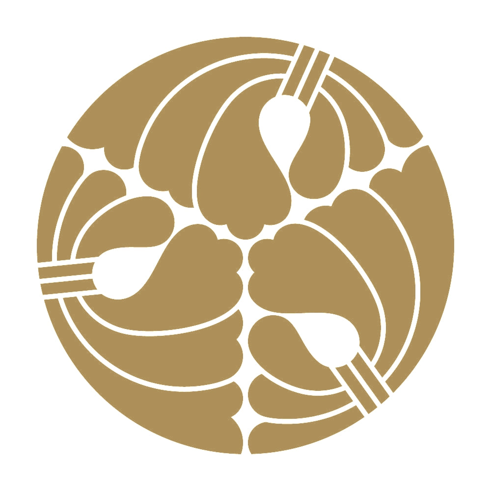 三つ割り結綿紋 9