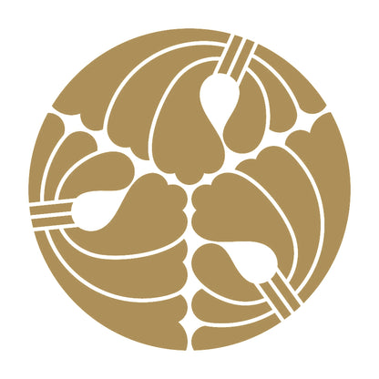 三つ割り結綿紋 9