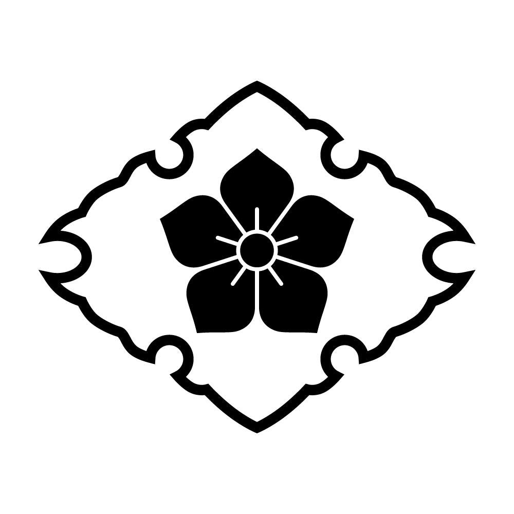 雪輪菱に桔梗紋