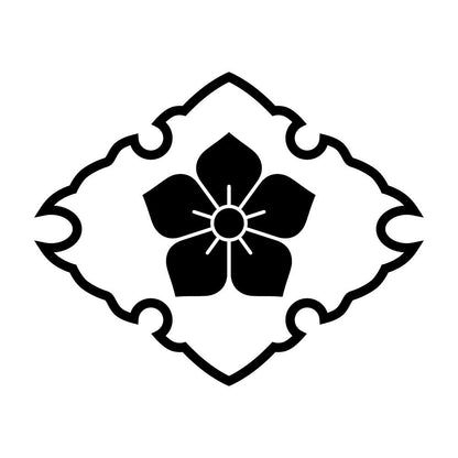 雪輪菱に桔梗紋