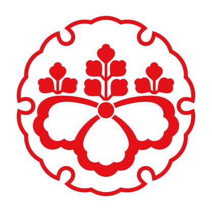 雪輪に中陰五三桐紋 8