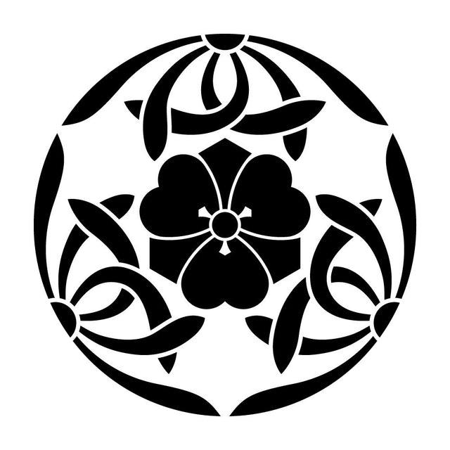三つ割り蘭に剣片喰紋