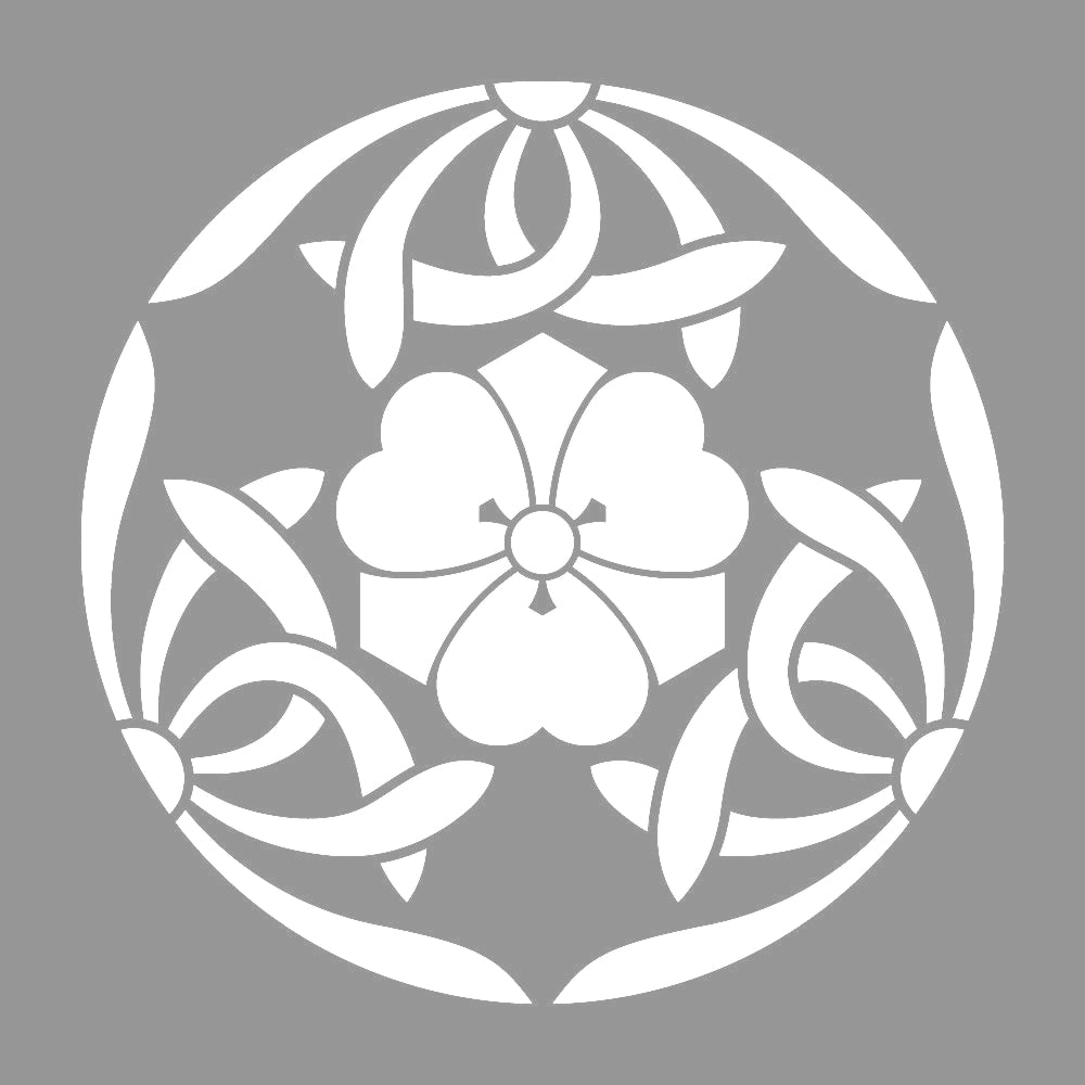 三つ割り蘭に剣片喰紋 7