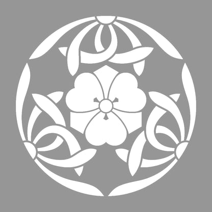 三つ割り蘭に剣片喰紋 7