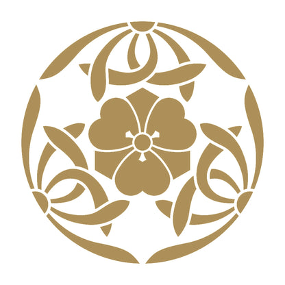 三つ割り蘭に剣片喰紋 9