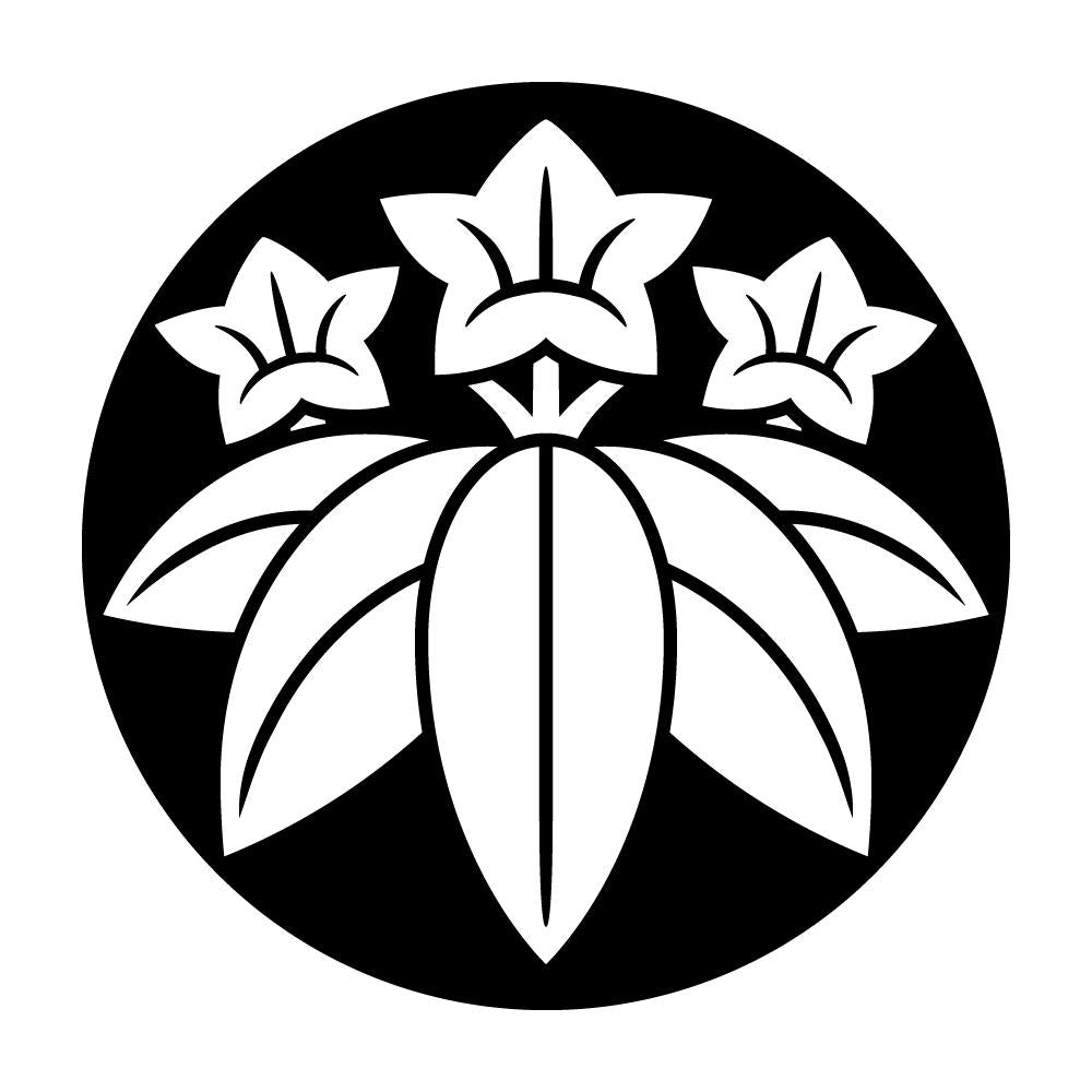 石持ち地抜き笹竜胆紋