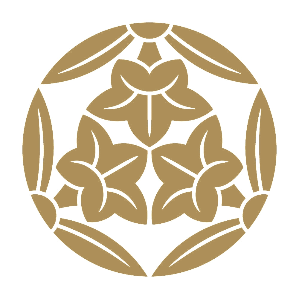 三つ割り三つ葉竜胆紋 9