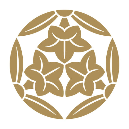 三つ割り三つ葉竜胆紋 9