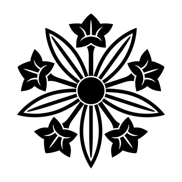 葉陰竜胆車紋
