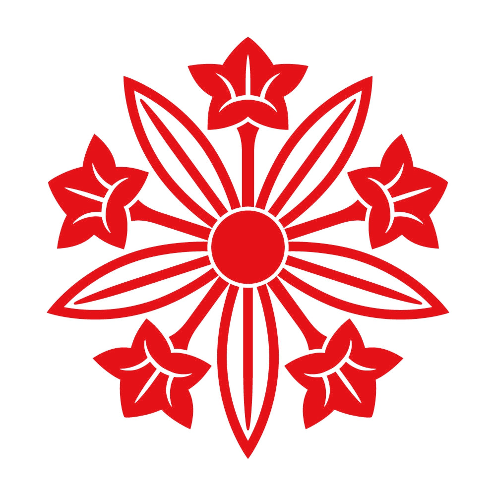 葉陰竜胆車紋 8