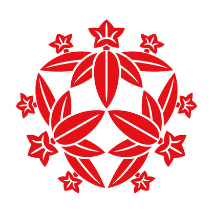 尻合わせ三つ笹竜胆紋 8