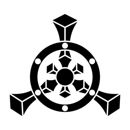 三つ又輪宝紋