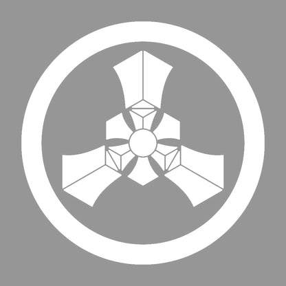 丸に三つ輪宝紋 7