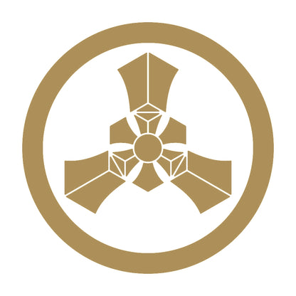 丸に三つ輪宝紋 9