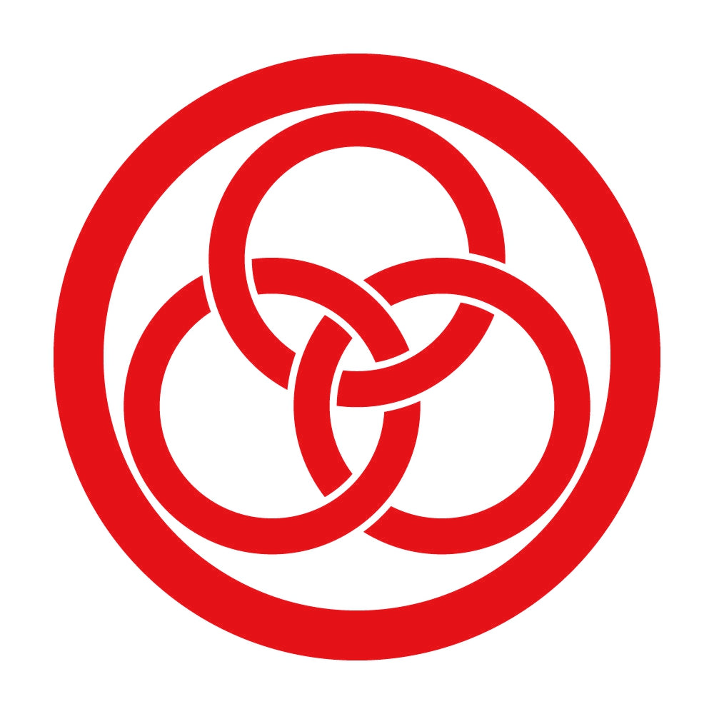 丸に三つ輪違い紋 8
