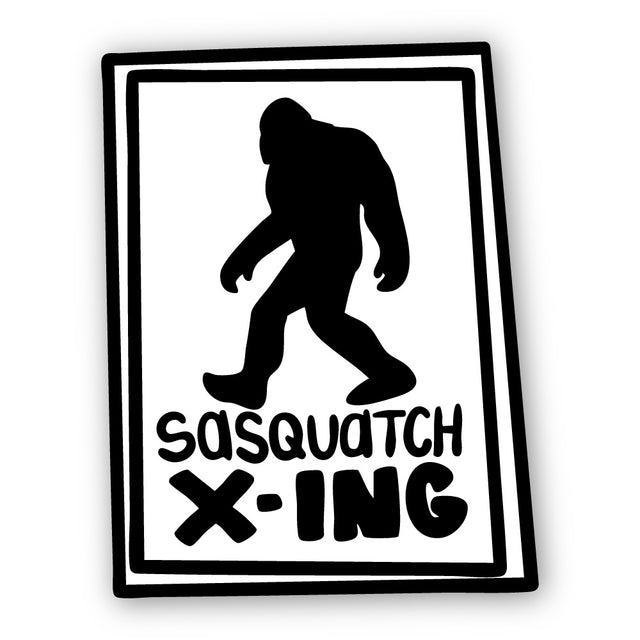 ビッグフット横断注意 SASQUATCH X-ING